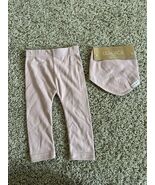 NWT Lila and Jack Baby Bandana Bib Pink &amp; Pants Size 9-12 Months Girls - $109.00 MXN