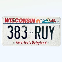  United States Wisconsin Dairyland Passenger License Plate 383-RUY - £13.17 GBP