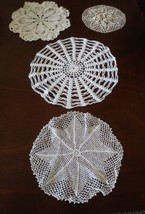 Lot of Vintage White and Off White Doilies - £12.45 GBP