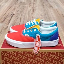 Vans Comfycush Era Multi Block Womens Size 7 Red Blue Shoes - £31.06 GBP