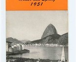 Cook&#39;s Escorted Cruise Tours Around South America Brochure 1951  - $17.82
