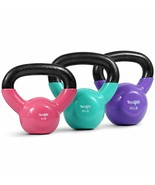 Yes4All Combo Special: Vinyl Coated Kettlebell Weight Sets  Weight Avail... - £65.28 GBP