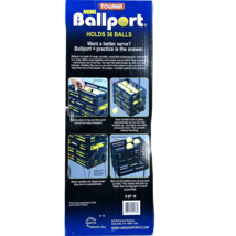 Tourna Black Mini Ballport Holds 36 Tennis Balls Cart Stand Carrier Hopper NEW - £15.69 GBP