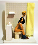  Figurine Handmade - Action Figure 22cm./8,6 &quot;- Frank Zappa on toilet - $69.00