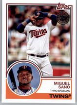 2018 Topps 1983 Topps Baseball 83-37 Miguel Sano  Minnesota Twins - £0.77 GBP