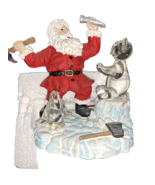 World Showcase Collection Sculpting Santa  Hand-Painted CHRISTMAS RARE - $366.23 MXN
