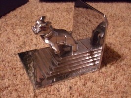 Custom Made Antique Chrome Steel Mack Bulldog H/D Book End - £97.47 GBP