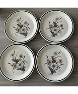 VTG 4 Anchor Hocking VICTORIANA Salad Lunch Plates 7.5&quot; Japanese Stonewa... - $28.87 CAD