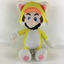 Super Mario Brothers Plush Stuffed Cat Mario 16&quot; Video Game Nintendo Toy 2019 - £23.62 GBP