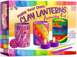 Light-up Clay Lanterns Making Kit Activity for Kids &amp; Tween Girls Ages 8... - $39.81