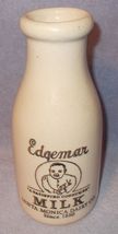 Edgeman Milk Stoneware Bottle Santa Monica Dairy Co  - £10.34 GBP