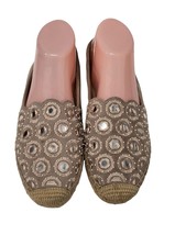 Tory Burch Yasmin Flat mirrored Espadrilles size 8.5 - £38.77 GBP