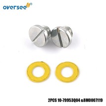 2PCS 10-79953Q04 &amp;8M0007119 Drain Screw Kit for Mercury Marine Gear Case... - $7.16