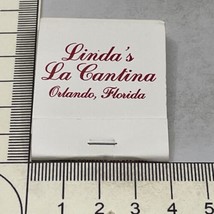 Matchbook Cover  Linda’s La Cantina  restaurant Orlando, FL  gmg  Unstruck - £9.95 GBP