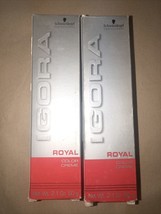 Lot Of 2 Schwarzkopf Igora Royal Permanent Hair Color Creme 4-90 Medium ... - $15.89