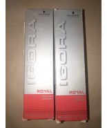 Lot Of 2 Schwarzkopf Igora Royal Permanent Hair Color Creme 4-90 Medium ... - $21.73 CAD