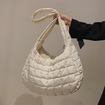 2021 Women Space Cotton Handbag Lattice Pattern  Bag Female Large Capacity Tote  - £89.10 GBP