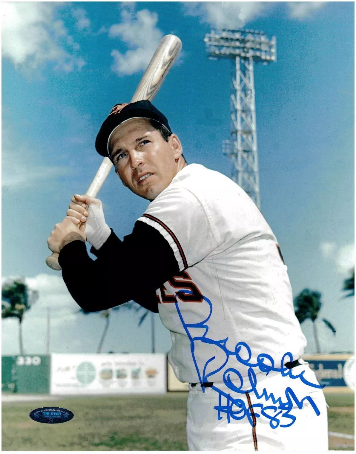 Brooks Robinson-Orioles-Autographed 8x10 Photo-Tristar COA With HOF 83 - $79.95