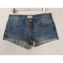 Aeropostale Womens Denim Jean Shorts Size 11/12 Blue Cotton Blend - £11.82 GBP