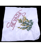 Nevada Embroidered Quilted Square Frameable Art State Needlepoint Vintage - €18,88 EUR