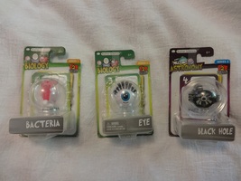 Basher Science Game Toy Figures Biology &amp; Astronomy Eye / Black Hole / Bacteria - £7.96 GBP