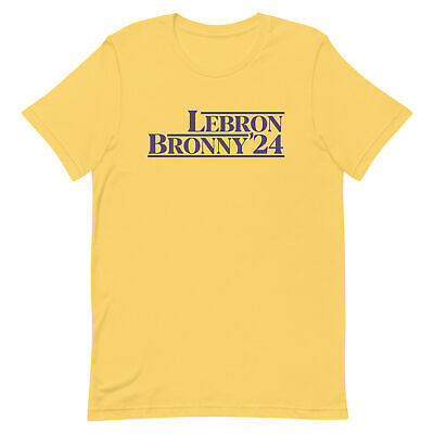 LEBRON JAMES & BRONNY JAMES T-SHIRT LA Basketball Father & Son Presidential Tee