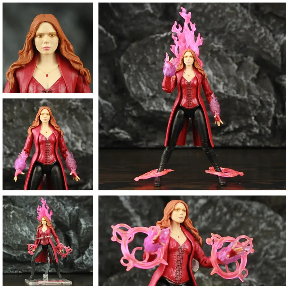 Marvel Scarlet Witch 6&quot; Movie Action Figure Wanda Django Maximoff Heroine - $41.45+