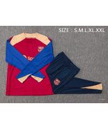 Men’s Long-Sleeve Soccer Training Suit Barcelona Tracksuit Set - $59.99