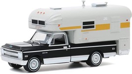 GREENLIGHT GL30190 1/64 1969 CHEVROLET C-10 CHEYENNE WITH SILVER STREAK CAMPER ( - £19.07 GBP