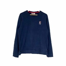 FILA Mens Long Sleeve Crew Neck Lightweight Sweatshirt, NAVY, SZ XXL - £13.47 GBP