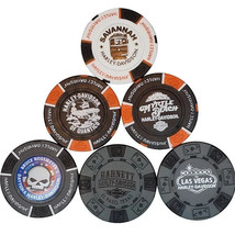 Harley Davidson Poker Chip - Lot of 6 Chips - £31.64 GBP