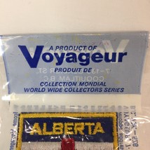 New Vintage Patch Voyageur Badge Emblem Travel Souvenir ALBERTA FLAG CAN... - $21.78