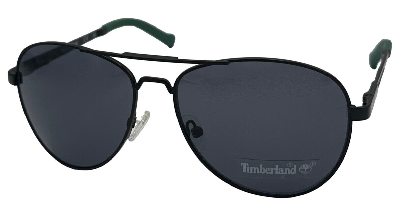 Timberland Mens Matte Black Gunmetal, Metal Aviator Sunglass TB7147 2A
