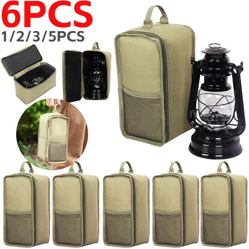 5L Kerosene Lamp Storage Bags Camping Lantern Storage Pouch with Pocket Light - £6.69 GBP+