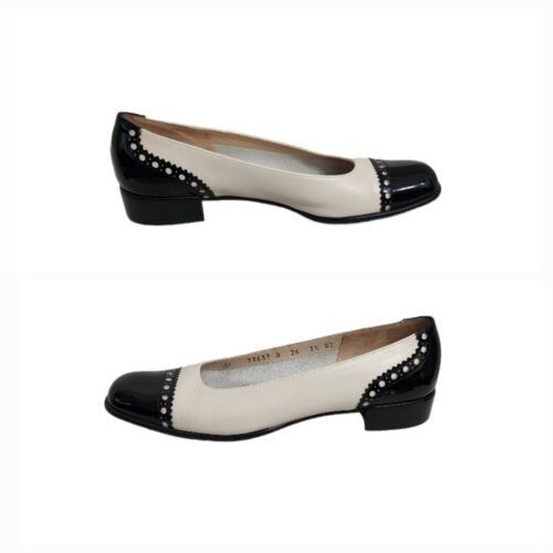 Salvatore Ferragamo Women Captoe Spectator Low Heel Pumps 7.5AA - $94.05
