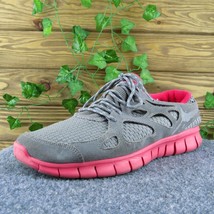Nike Free Run 2 Men Sneaker Shoes Gray Synthetic Lace Up Size 10 Medium - £25.03 GBP