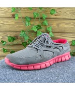 Nike Free Run 2 Men Sneaker Shoes Gray Synthetic Lace Up Size 10 Medium - £24.92 GBP