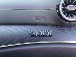 1x 3D GTI (black) Metal Made Dashboard Emblem Badge Interior Exterior - $12.92