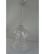 Vintage Hand Cut Lead Crystal Bell Bohemian Glass Czech 8&quot; tall  crystal... - $312.55 MXN