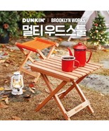 NEW Dunkin Donuts Korea Wood Stool Orange Camping Qty: 1  - €206,18 EUR NEW Dunkin Donuts Korea Wood Stool Orange Camping Qty: 1  - €206,18 EUR