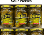 &quot;Mt Olive Whole Sours Pickles - 16 Oz - Case of 6 - Fresh and Crunchy Pi... - £23.85 GBP