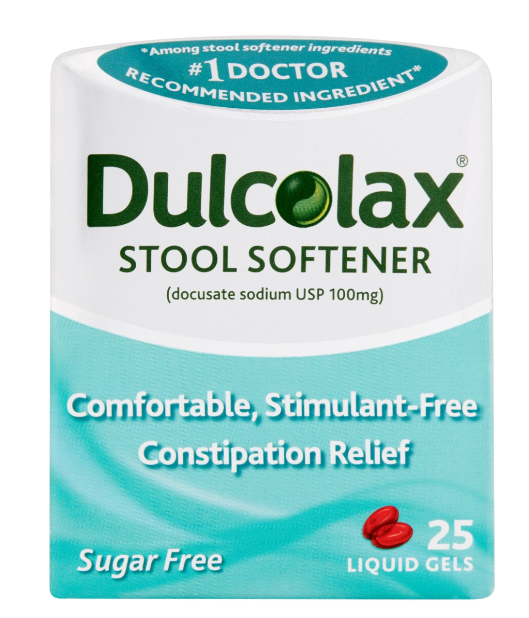 DulcoLax Stool Softener, Liquid Gels (25 Ct), Gentle Relief  - $8.95