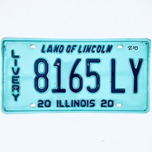 2020 United States Illinois Land of Lincoln Livery License Plate 8165 LY - £14.88 GBP