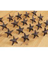 20 Star Nails Cast Iron 1 7/8&quot; Tacks Texas Rustic Western 1 1/4&quot; Nail Small - $806.69 MXN