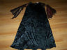 Size Medium 8 Spider Witch Black Velour Halloween Costume Dress Disguise EUC - £14.30 GBP