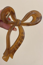 Coffee Long Tail Bow Knot Shape Claw Clip - $52.28 MXN