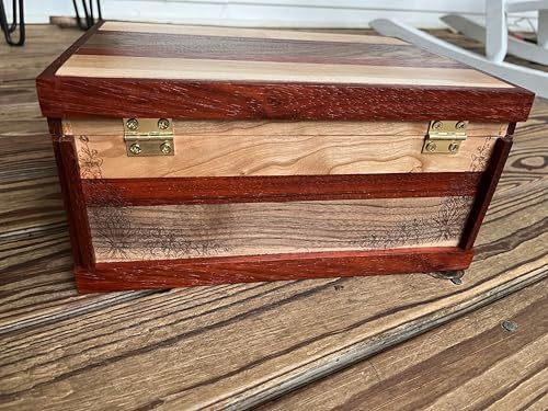 Handcrafted Wooden Keepsake Box Anniversary Birthday Graduation Christmas Gift J Item image 14