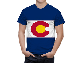 Colorado State shirt Proud Colorado Flag Coat of Arms Fan Sport T-Shirt ... - $31.99