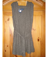 Ralph Lauren Blue Label NWT Wool/Cashmere Sleeveless Cable Belted Hoodie... - $2,874.96 MXN