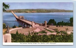 Lake Washington Floating Bridge Seattle Washington WA UNP Chrome Postcard G16 - $2.48